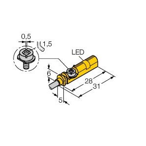 TURCK PRX EMB MAG IND PLST RECT ACT FACE