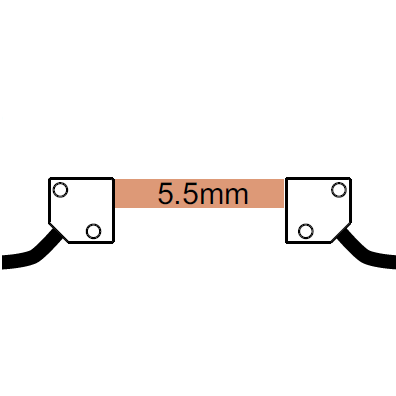 SUNX FIBER THRUBEAM 5MM ARRAY R2 HFLEX