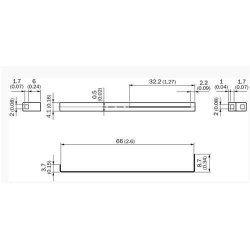 OPTEX SLIT MASK SET FOR NF-TS40 .5X30MM