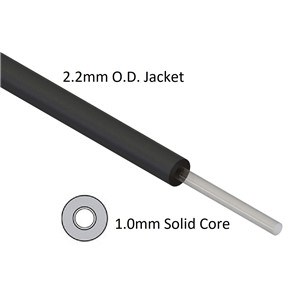 CUTTABLE FIBER 2.2MM OD W/1.0MM SOL CORE