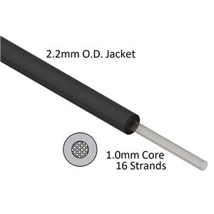 CUTTABLE FIBER 2.2MM OD W/1.0MM STR CORE