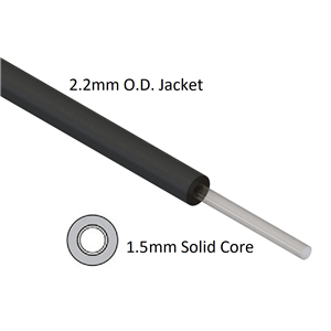 CUTTABLE FIBER 2.2MM OD W/1.5MM SOL CORE