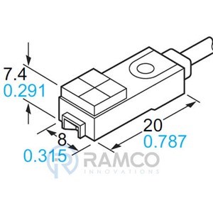 SUNX PROX 8MM(2.5MM) FRONT 2WDC NO 2MROB