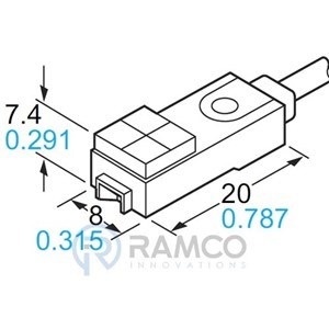 PANASONIC SQ IND PROX 8MM FRNT 2WIRE NC