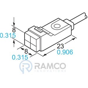 SUNX PROX 8MM 2W DC NO 5M CBL