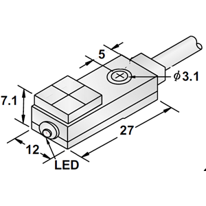 RAMCO  12MM IND PROX PLAS 2MM  PNP CBL