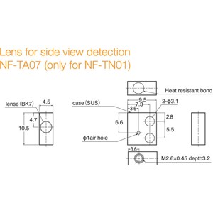 OPTEX FO SIDE VIEW LENS 2 PER BOX