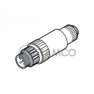 SUNX M12 MALE FIELD WIREABLE 4P FOR 3 TO