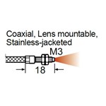 SUNX FIBER DIFFUSE COAX M3 SS JACKET 1M