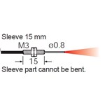 SUNX FIBER DIFFUSE M3/15MM SLV R4 HIFLEX