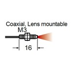 SUNX FIBER DIFFUSE COAX M3 R4 HIFLEX 1M