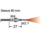 SUNX FIBER DIFF COAX M6/90 SLV 350C TEMP