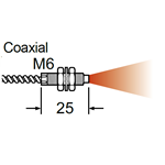 SUNX FIBER DIFFUSE COAX M6 HI TEMP 35OC