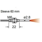 SUNX FIBER DIFF M6/60 SLV HI TEMP 350C