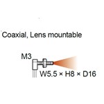 SUNX FO DIFFUSE SQ HEAD 90 M3 COAX R4