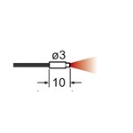 SUNX FIBER DIFF 3MM SMOOTH SUPER QUAL R4