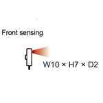 PANASONIC FIBER DIFF SQ FRNT WITH BOSS