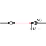 SUNX FIBER THRUBEAM M3/40MM SLV R1 TGBND