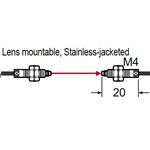 SUNX FIBER THRUBEAM M4 SS JKT R4