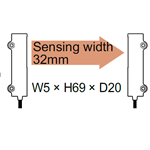 SUNX FIBER THRU BEAM 32MM ARRAY R2 HIFLX