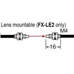 SUNX FIBER THRU BEAM 130C 2M CABLE