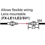 SUNX FIBER THRUBEAM M4 200C 1M CABLE