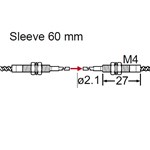 SUNX FIBER THRUBEAM 350C M4/60MM SLV