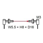 SUNX TBEAM FIBER SQ HEAD M3 90 R2