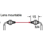 SUNX FIBER THRUBEAM ELBOW M4 R4 HIFLEX