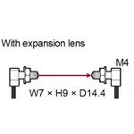 SUNX FIBER THRUBEAM SQ HEAD 4MM 90 M4 R1