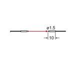 SUNX FIBER THRUBEAM 1.5MM SMOOTH R4