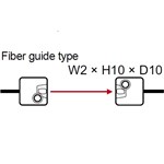 SUNX FIBER THRUBEAM SQ HEAD FRNT SENSE