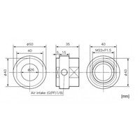 OPTEX AIR PURGE COLLAR FOR BA SERIES