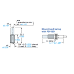 SUNX FIBER LENS FOR FINE SPOT