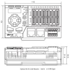 OPTEX IO-LINK MASTER 16CH DIN MTG E-CON