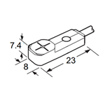 SUNX PROX 8MM SQ FRNT 2.5MM SD PNP-NO