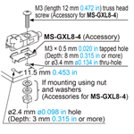 SUNX PROX 8MM SQ FRNT 2.5MM SD NPN-NC 5M